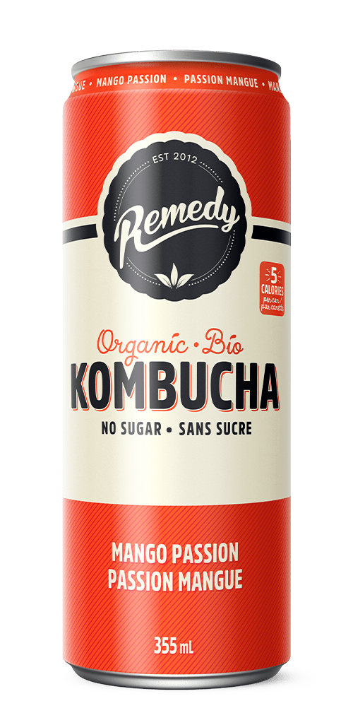 Remedy Mango Passion Kombucha Can