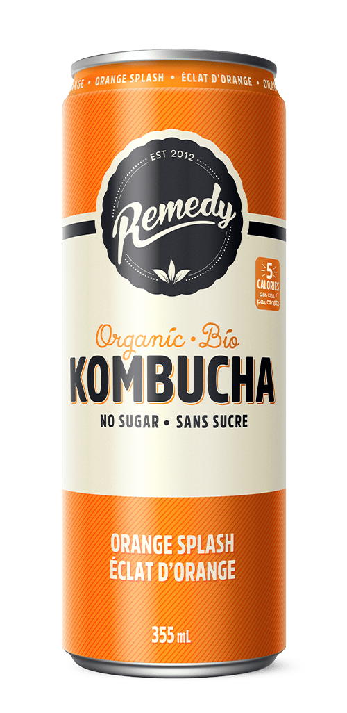 Remedy Orange Splash Kombucha Can