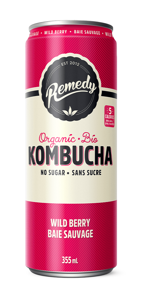 Remedy Wild Berry Kombucha Can