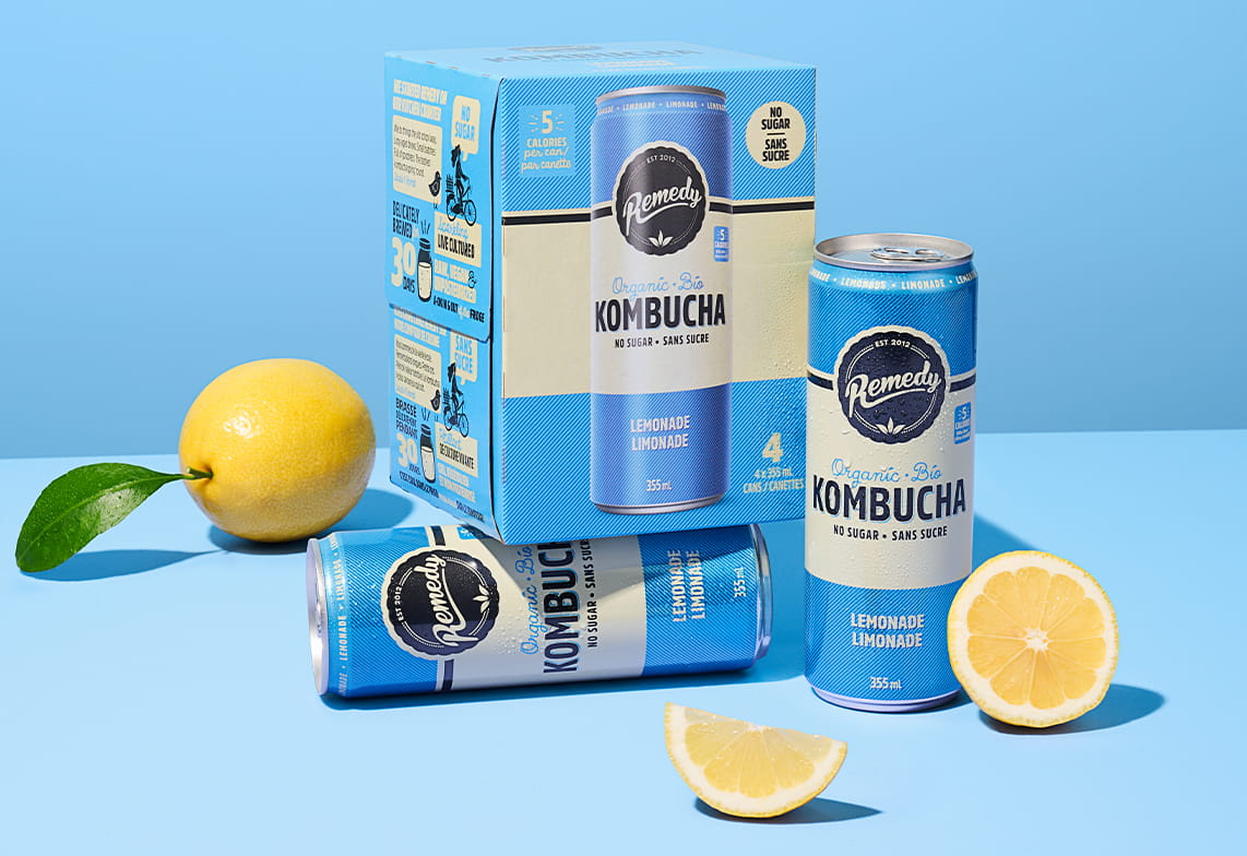 Remedy Lemonade Kombucha 4-Pack