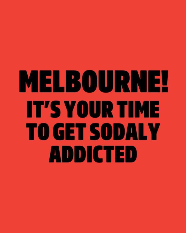 MELBOURNE! It's time 😎  Free cases of Sodaly up for grabs if you find our red boxes!

For today only, get out and about in Melbourne, find the box, scan the QR and claim your free case of Sodaly. 

Ready, steady, SODALY!