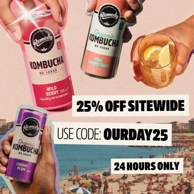 YOU HEARD IT HERE FIRST. It's World Kombucha Day (our day) and we're throwing our hands in the air like we just don't care. 

But we do. A lot. Because it's kombucha day, and that's kind of our jam.

Get a whopping 25% OFF site wide for today only in AU + NZ. Use code: OURDAY25